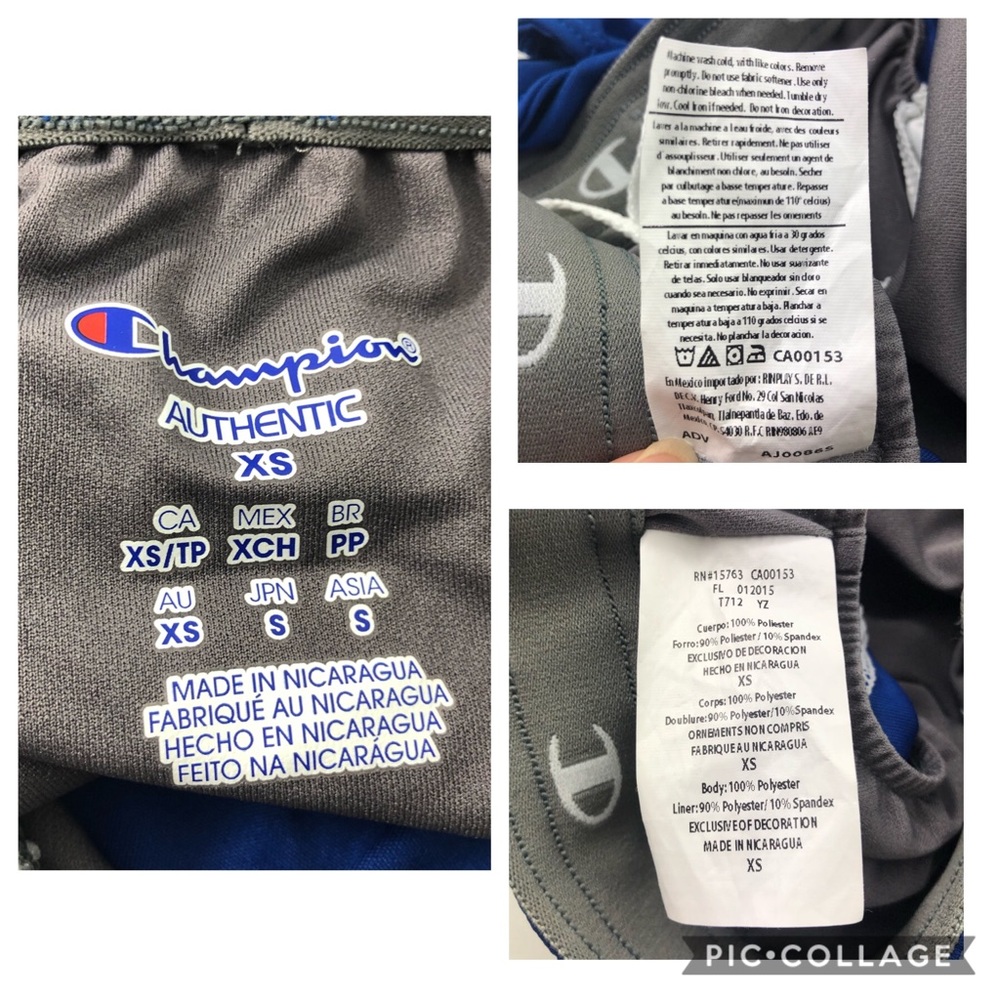 Champion Women Blue Active Workout Shorts - Picture 6 of 8